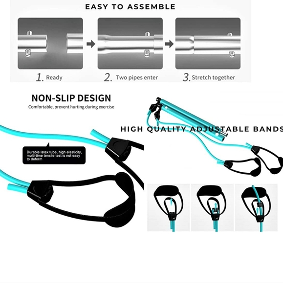 Restocked! Danonec Adjustable Pilate Bar Kit - Picture 6 of 6